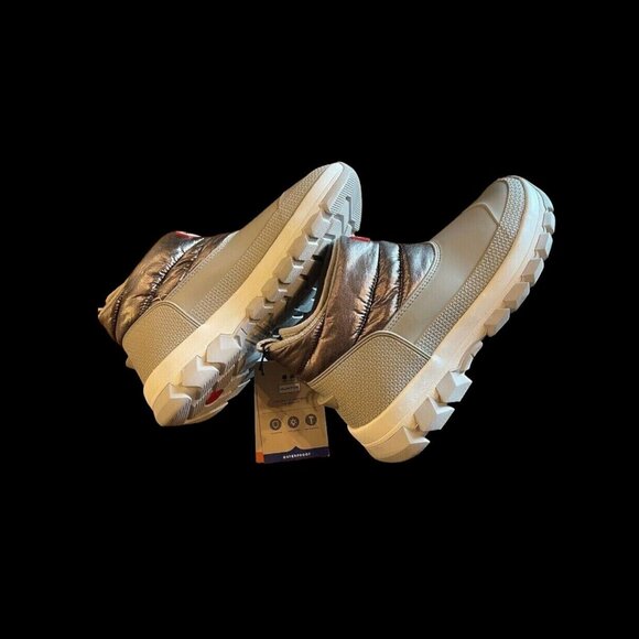 Hunter Original Snow Boot Ankle Metallic Silver Hail Grey US 10 EU 42 New - Picture 3 of 3